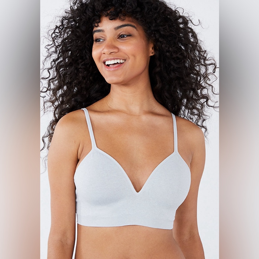 SET OF 3 BRAS WHITE, GREY & NUDE SIZE SMALL AND 36C
